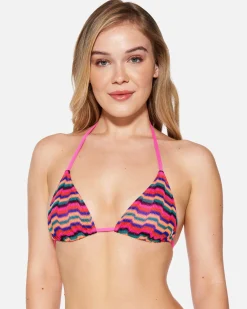 Women Hurley Bikini Tops|Bikinis*Zumba Stripe Itsy Bitsy Top