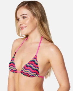 Women Hurley Bikini Tops|Bikinis*Zumba Stripe Itsy Bitsy Top