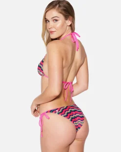 Women Hurley Bikini Bottoms|Bikinis*Zumba Stripe Side Tie Cheeky Bottom